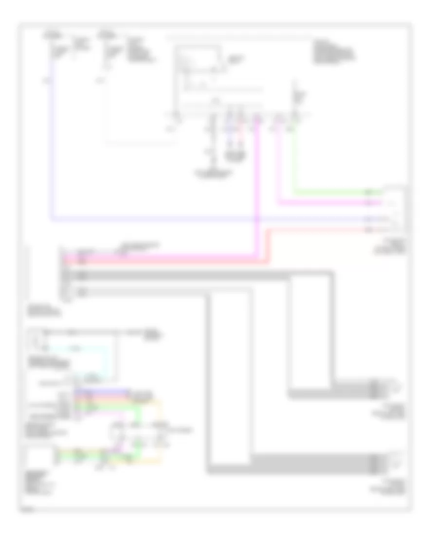 Электросхема системы охлаждения для Infiniti M37 x 2011