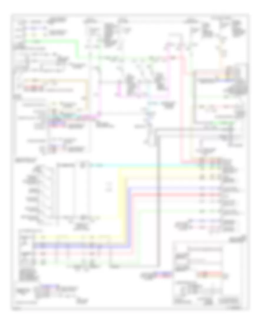 Электросхема интеллектуального круиз контроля для Infiniti M37 x 2011