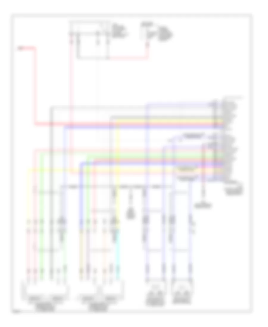 3.7L, Электросхема системы управления двигателя (6 из 6) для Infiniti M37 x 2011