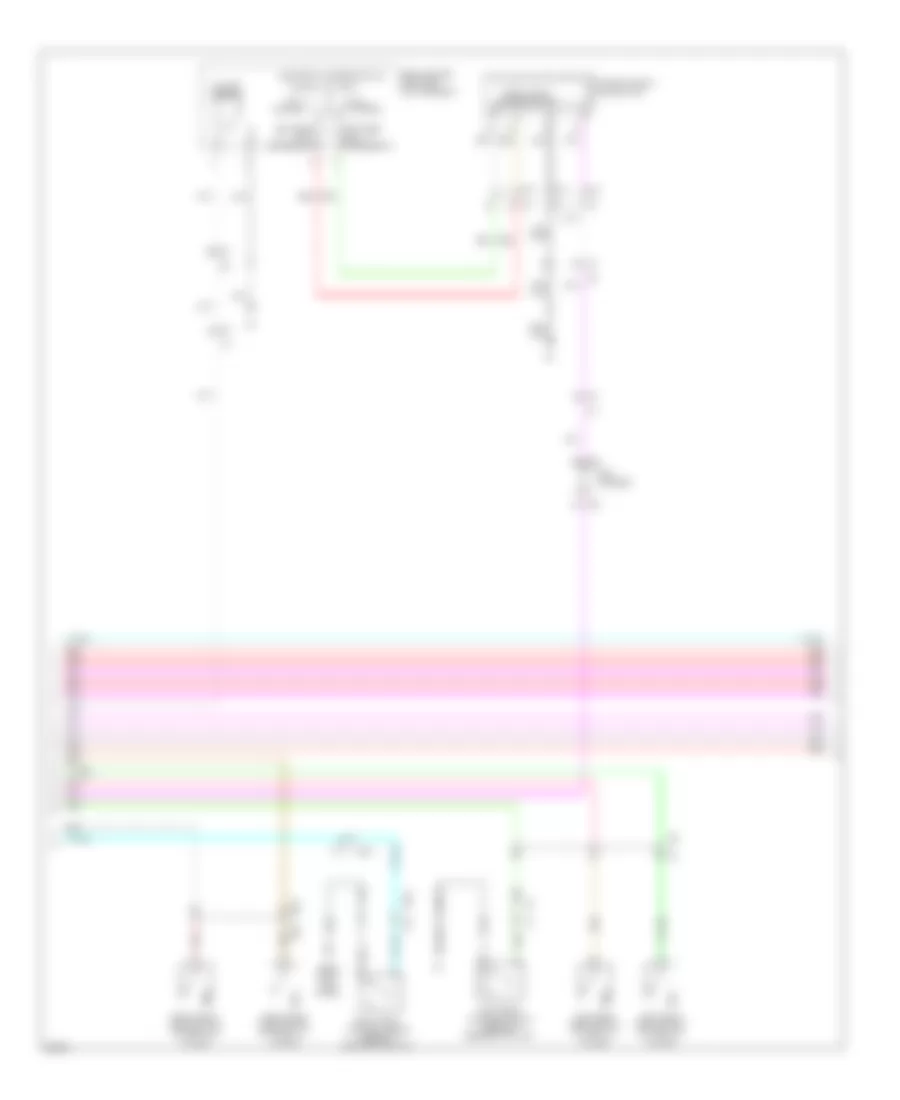 Электросхема подсветки (2 из 3) для Infiniti M37 x 2011