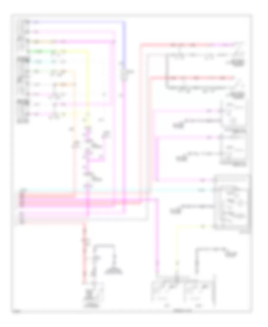 Электросхема подсветки (3 из 3) для Infiniti M37 x 2011