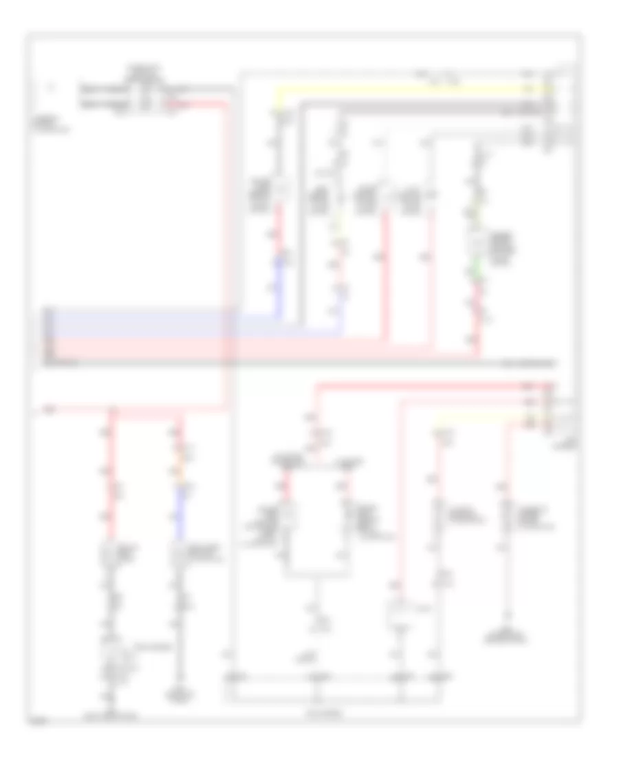 Электросхема подсветки приборов (3 из 3) для Infiniti M37 x 2011