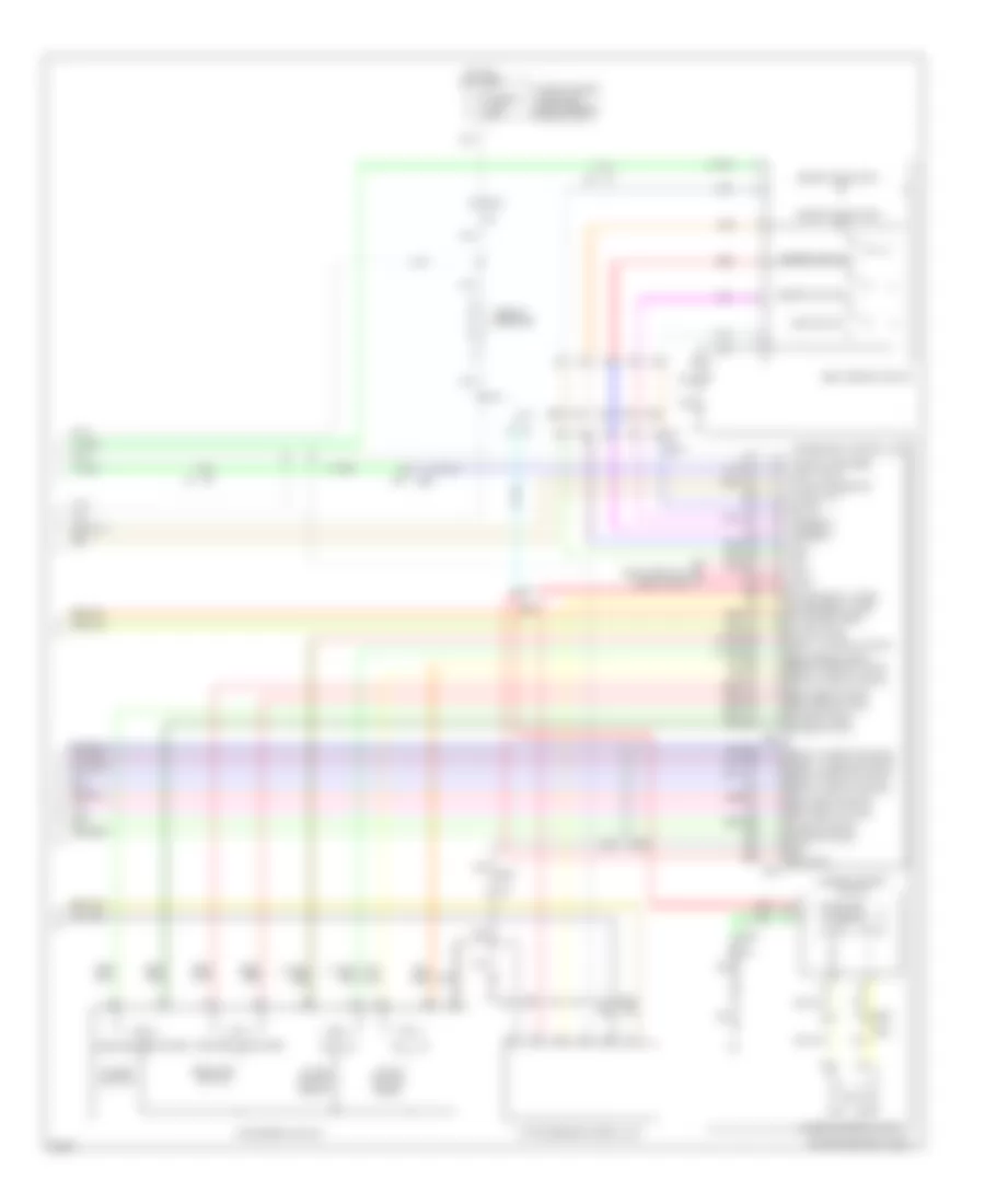 Электросхема системы памяти (3 из 3) для Infiniti M37 x 2011