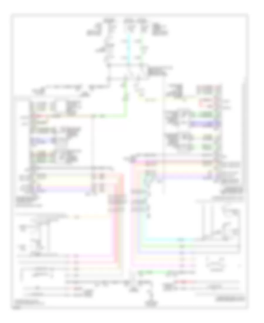 Электросхема климат контроля сидений для Infiniti M37 x 2011