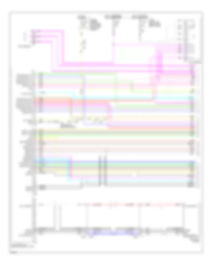 Электросхема магнитолы, без Навигация (1 из 4) для Infiniti M37 x 2011