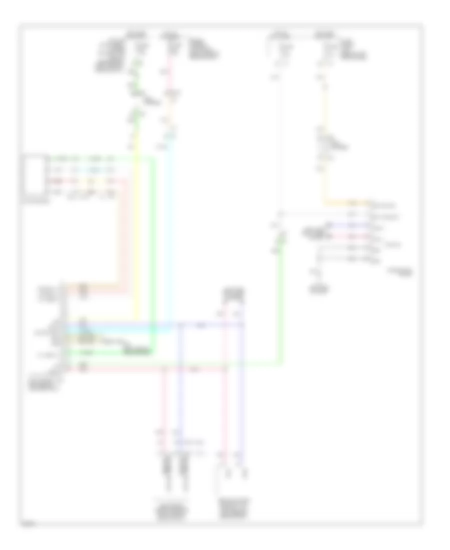 Электросхема полного привода AWD для Infiniti M37 x 2011