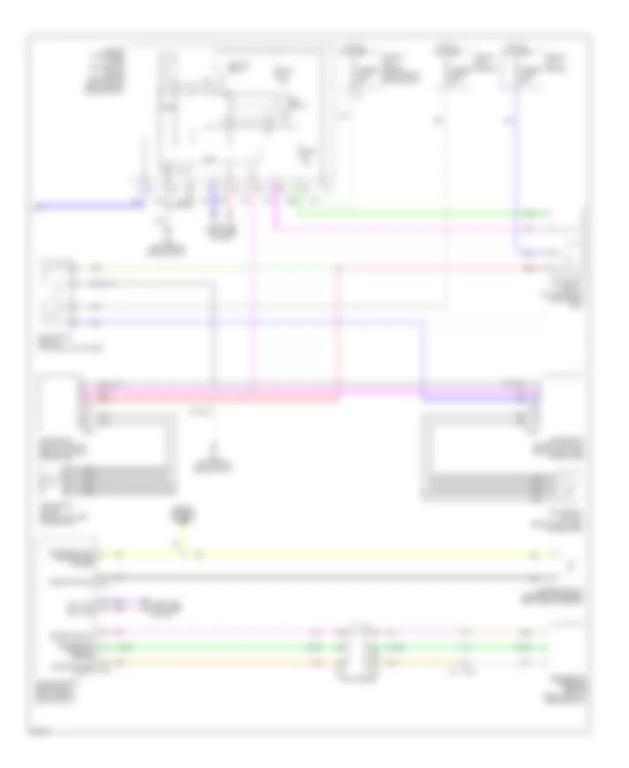 Электросхема кондиционера (4 из 4) для Infiniti M56 Sport 2011