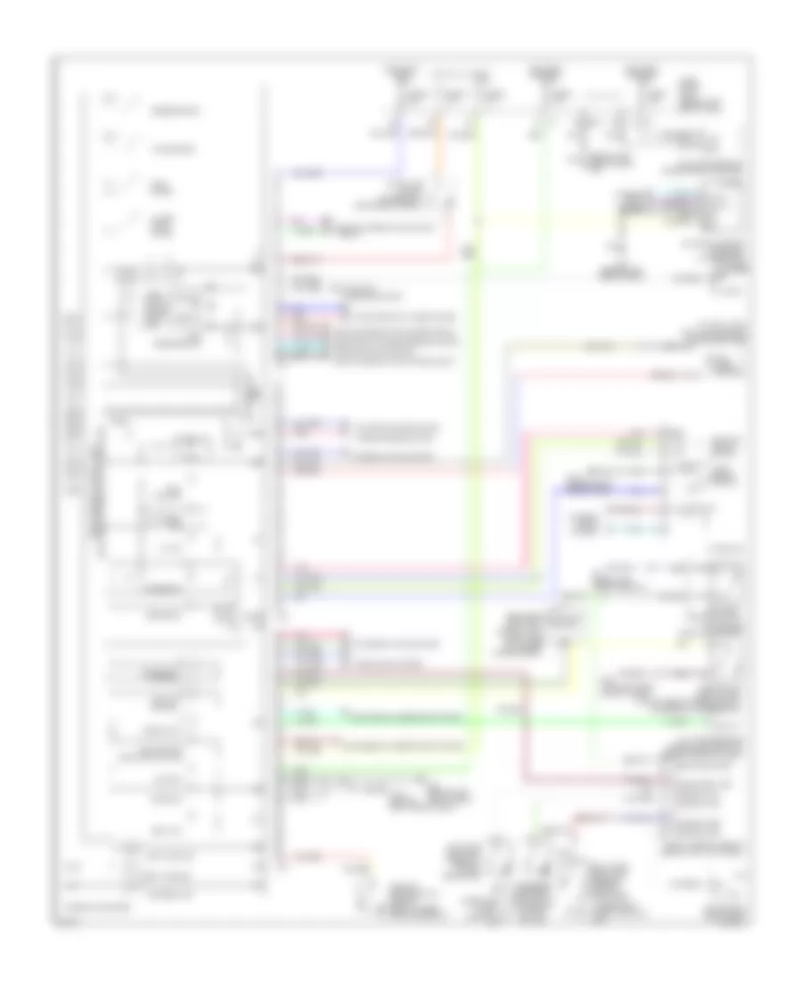 Электросхема приборов и индикаторов для Infiniti Q45 2005
