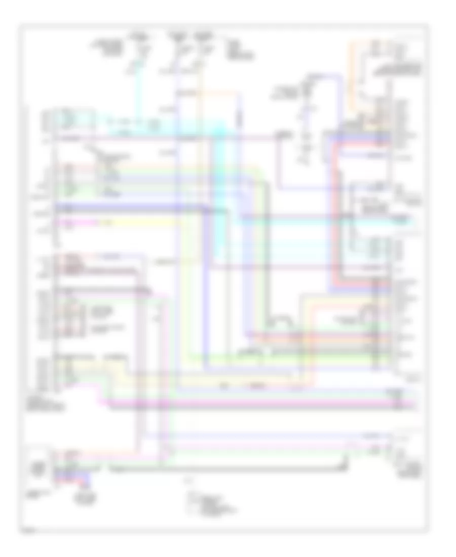 Схема Информационной системы Транспортного средства, С Навигация (1 из 2) для Infiniti Q45 2005