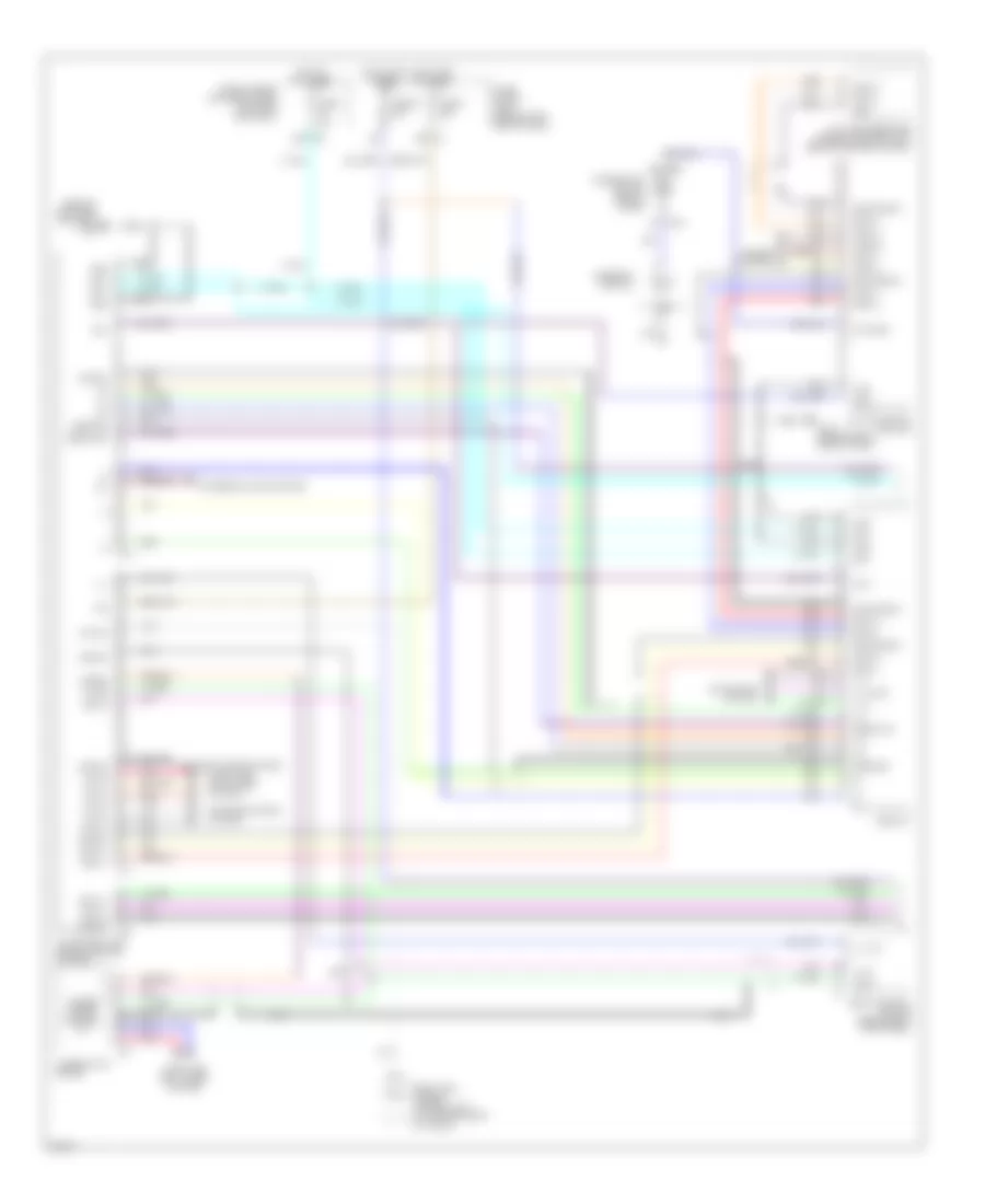 Схема Информационной системы Транспортного средства, без Навигация (1 из 2) для Infiniti Q45 2005