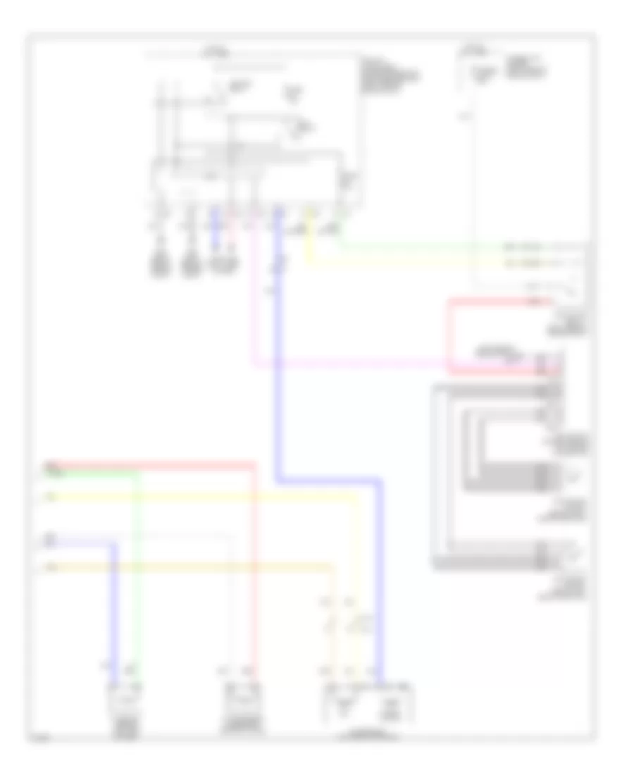 Электросхема кондиционера (2 из 2) для Infiniti FX35 2012