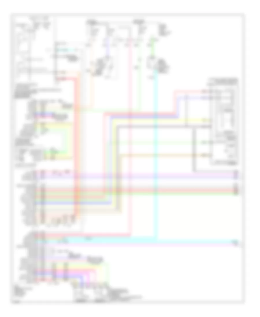 Электросхема системы круизконтроля (1 из 2) для Infiniti FX35 2012