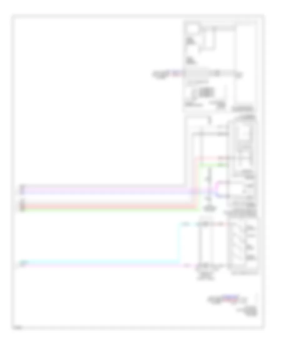 Электросхема системы круизконтроля (2 из 2) для Infiniti FX35 2012