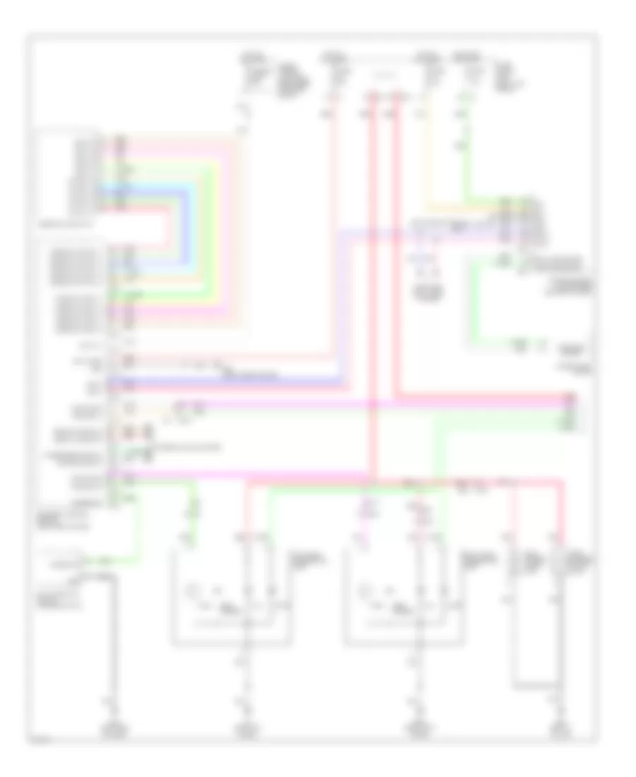 Электросхема внешнего освещения (1 из 2) для Infiniti FX35 2012