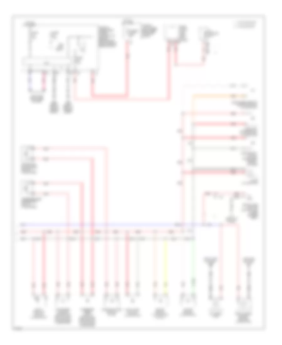 Электросхема подсветки приборов (2 из 2) для Infiniti FX35 2012