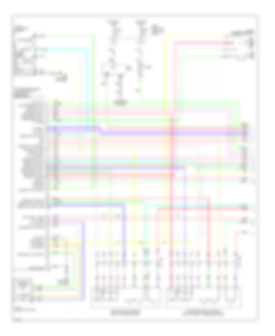 Электросхема системы памяти (1 из 3) для Infiniti FX35 2012