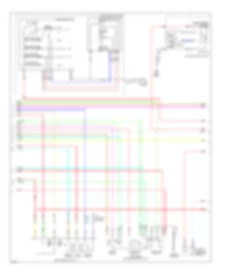 Электросхема системы памяти (2 из 3) для Infiniti FX35 2012