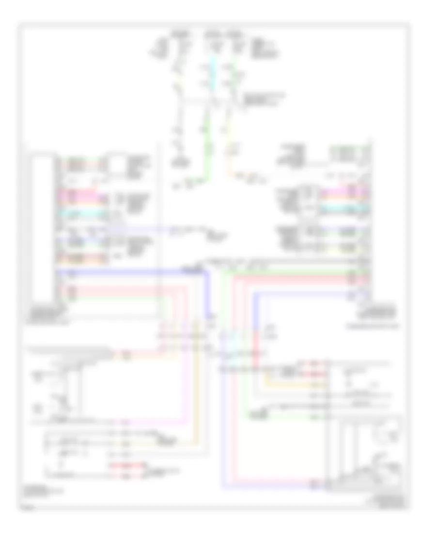 Электросхема климат контроля сидений для Infiniti FX35 2012