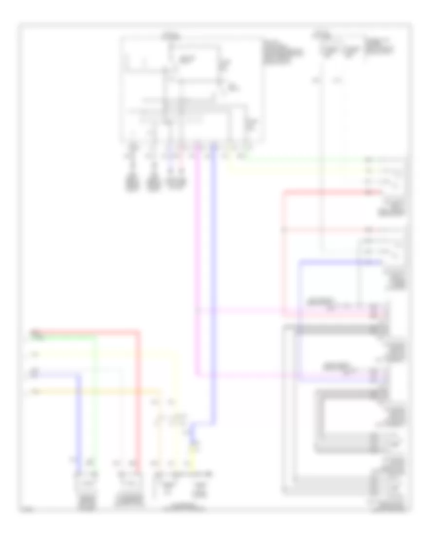 Электросхема кондиционера (2 из 2) для Infiniti FX50 2012