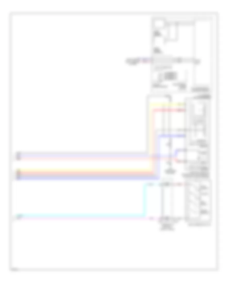 Электросхема системы круизконтроля (2 из 2) для Infiniti FX50 2012