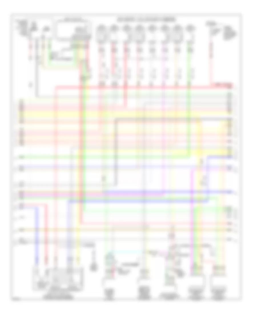 5.0L, Электросхема системы управления двигателя (4 из 6) для Infiniti FX50 2012
