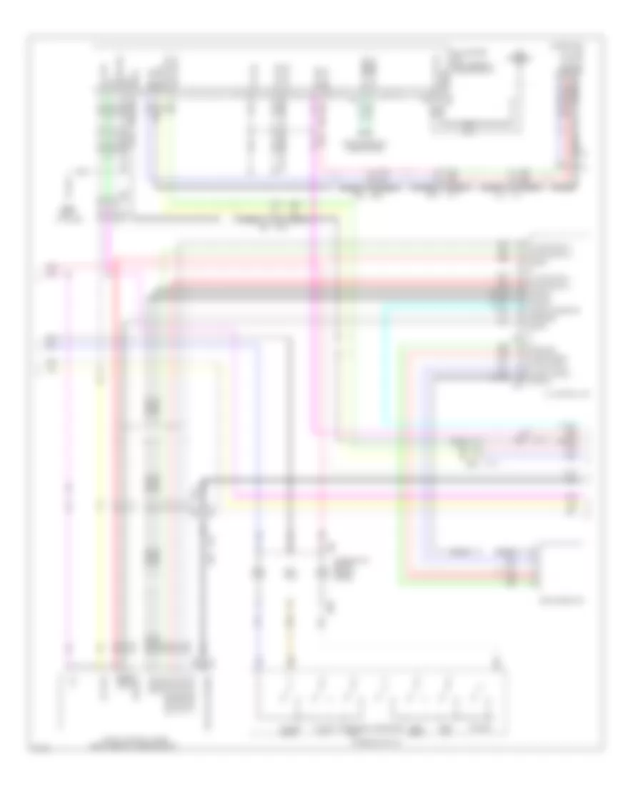 Электросхема магнитолы, без Навигация (2 из 4) для Infiniti FX50 2012