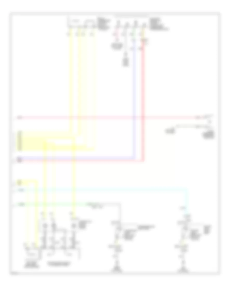Электросхема подушек безопасности SRS AirBag (2 из 2) для Infiniti FX50 2012