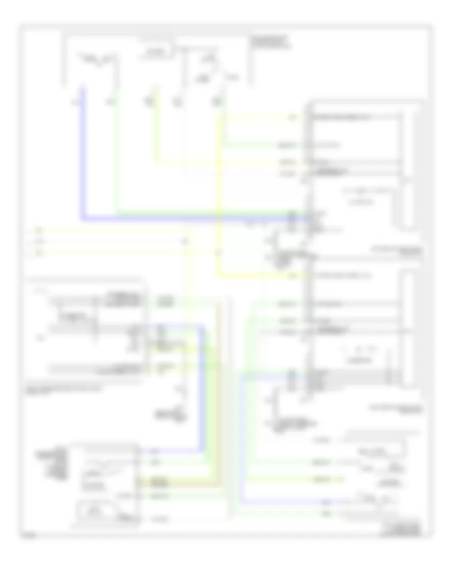 Электросхема стеклоподъемников, премия седана (2 из 2) для Infiniti G35 2006