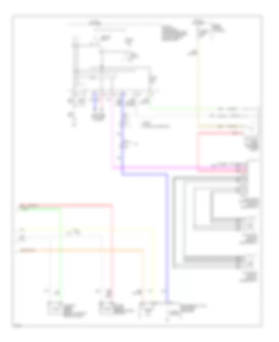 Электросхема кондиционера (2 из 2) для Infiniti G25 Journey 2012