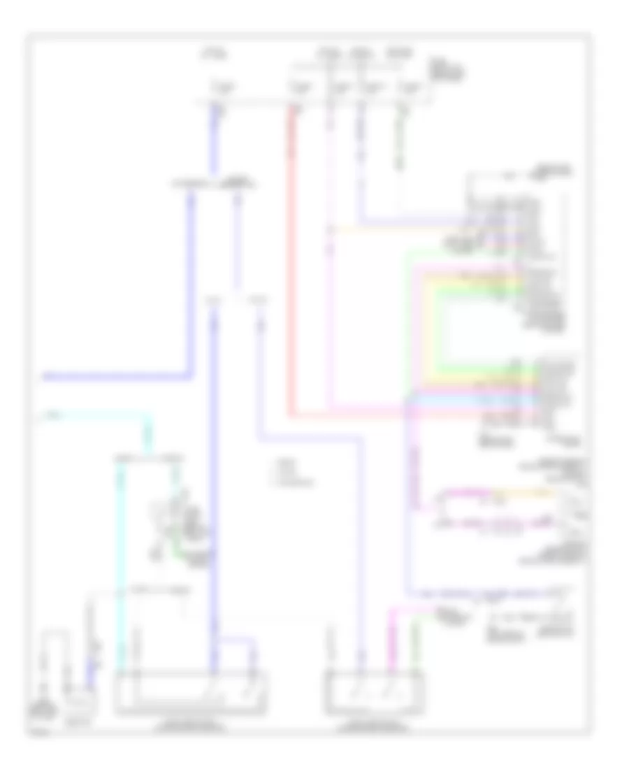 Электросхема антиблокировочной тормозной системы АБС (ABS) (2 из 2) для Infiniti G25 Journey 2012