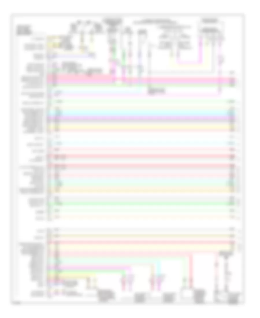 Электросхема противоугонной сигнализации (1 из 4) для Infiniti G25 Journey 2012