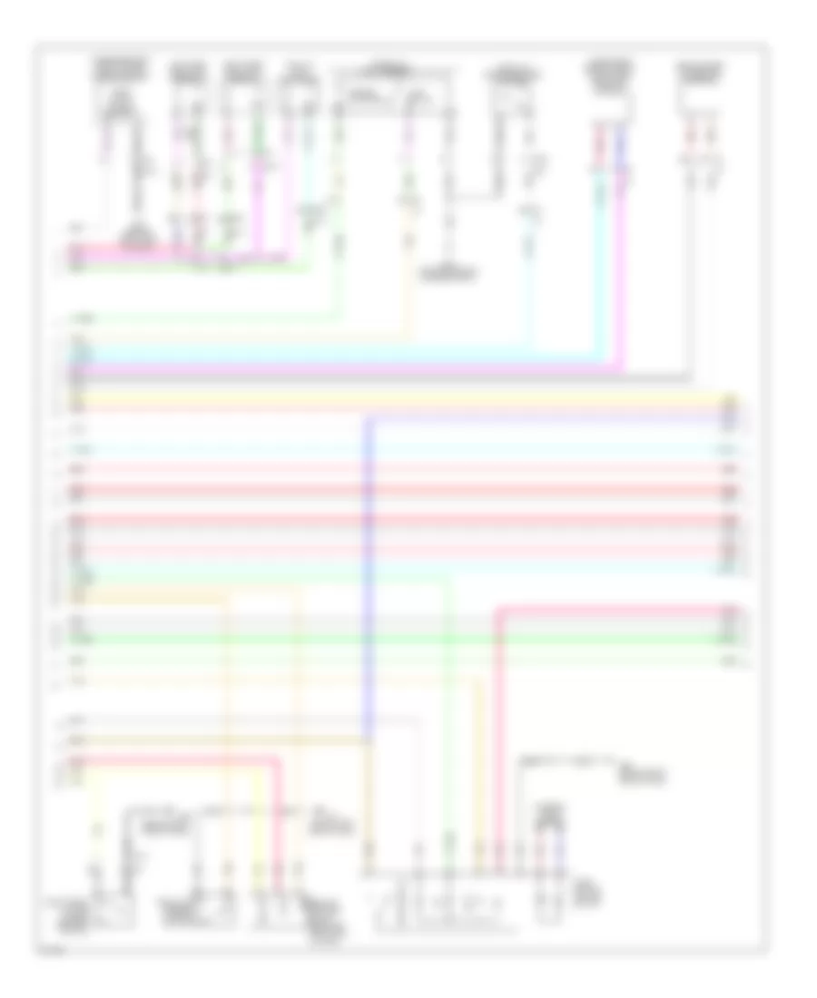 Электросхема противоугонной сигнализации (2 из 4) для Infiniti G25 Journey 2012
