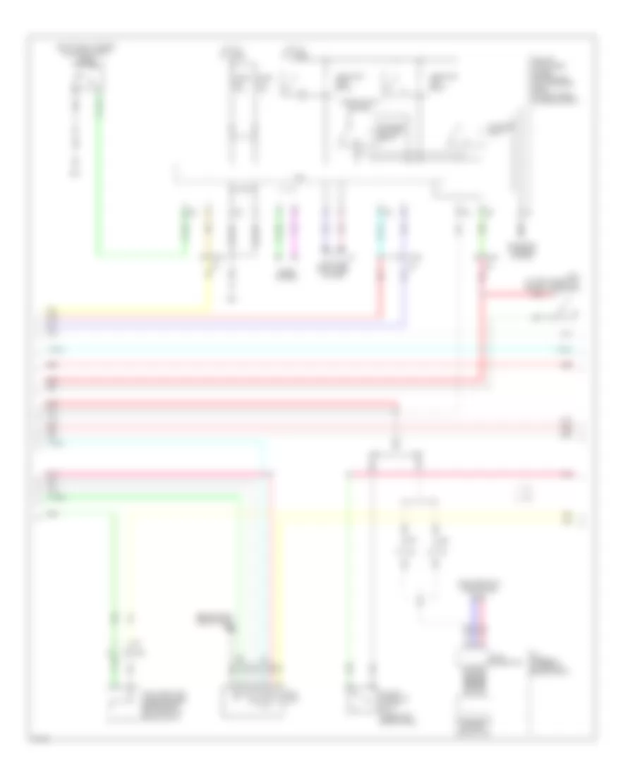 Электросхема противоугонной сигнализации (3 из 4) для Infiniti G25 Journey 2012