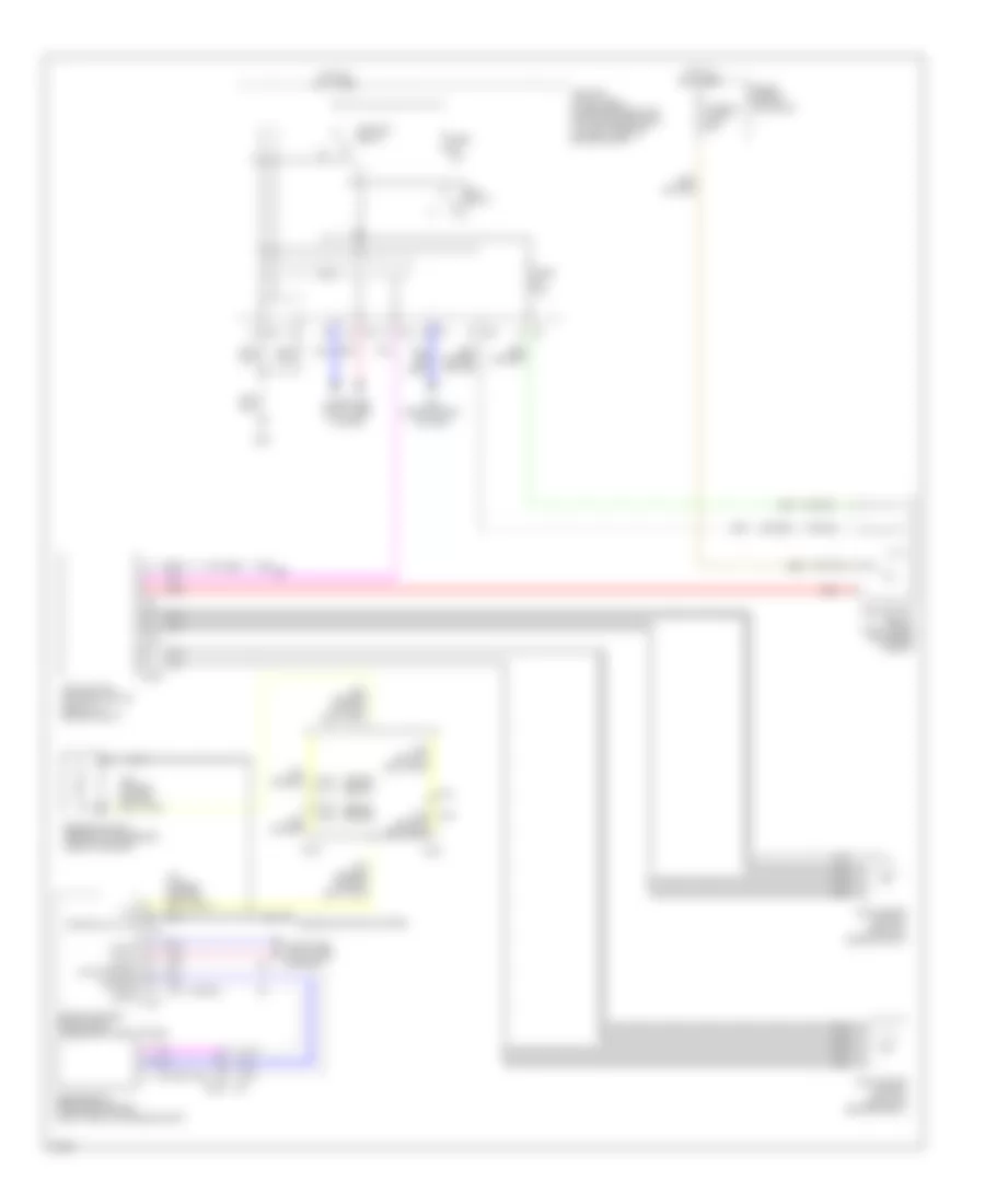 Электросхема системы охлаждения для Infiniti G25 Journey 2012