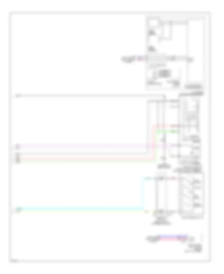 Электросхема системы круизконтроля (2 из 2) для Infiniti G25 Journey 2012