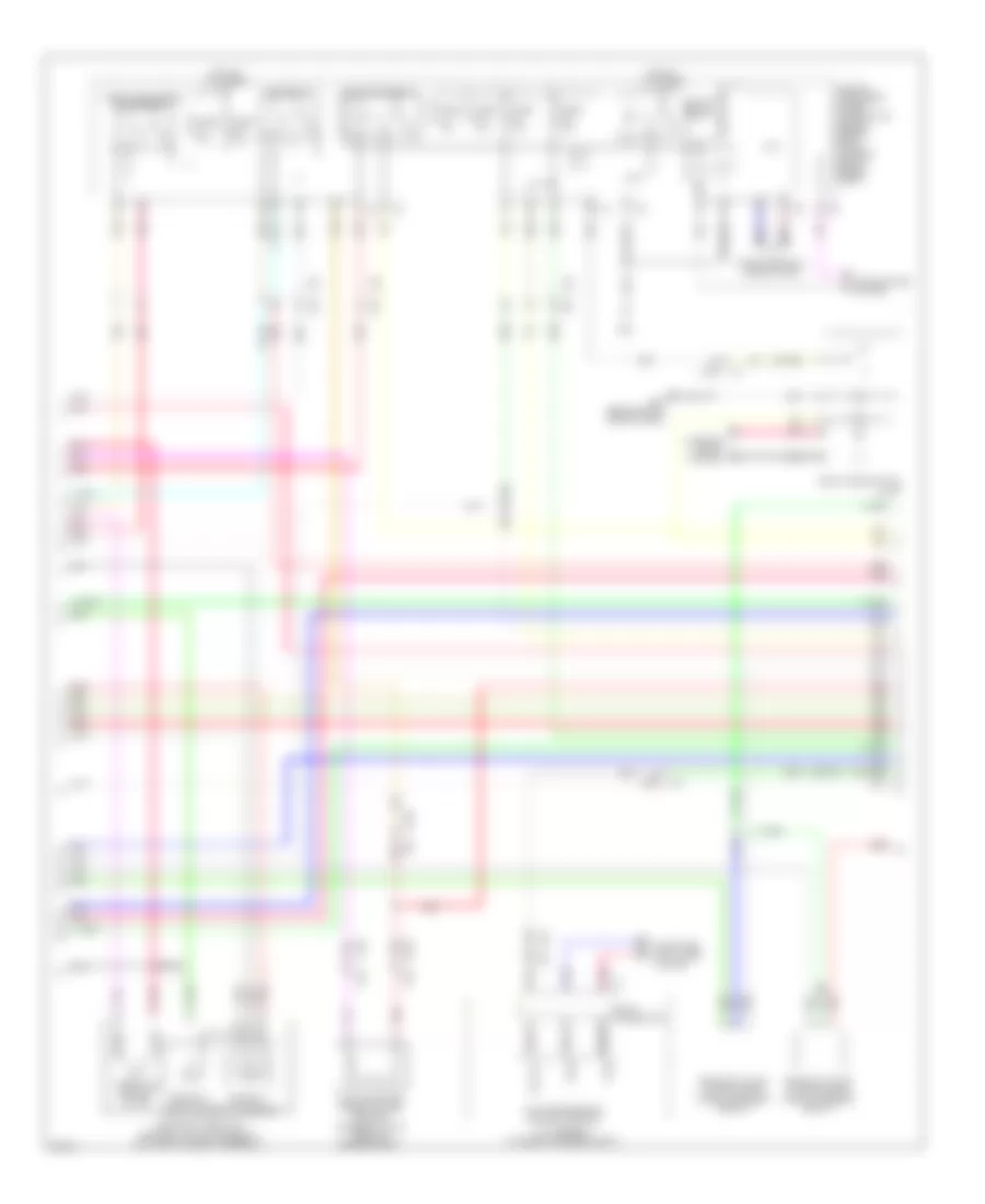 2.5L, Электросхема системы управления двигателя (2 из 5) для Infiniti G25 Journey 2012