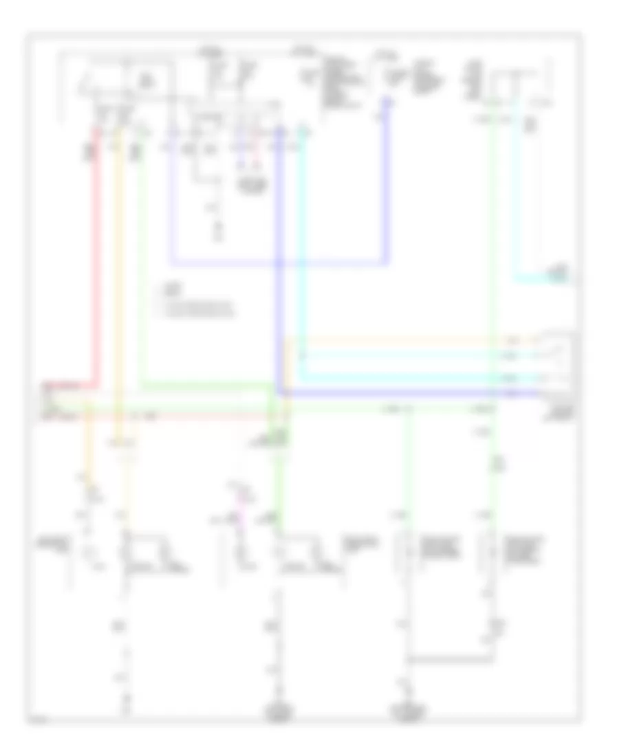 Электросхема внешнего освещения (2 из 3) для Infiniti G25 Journey 2012