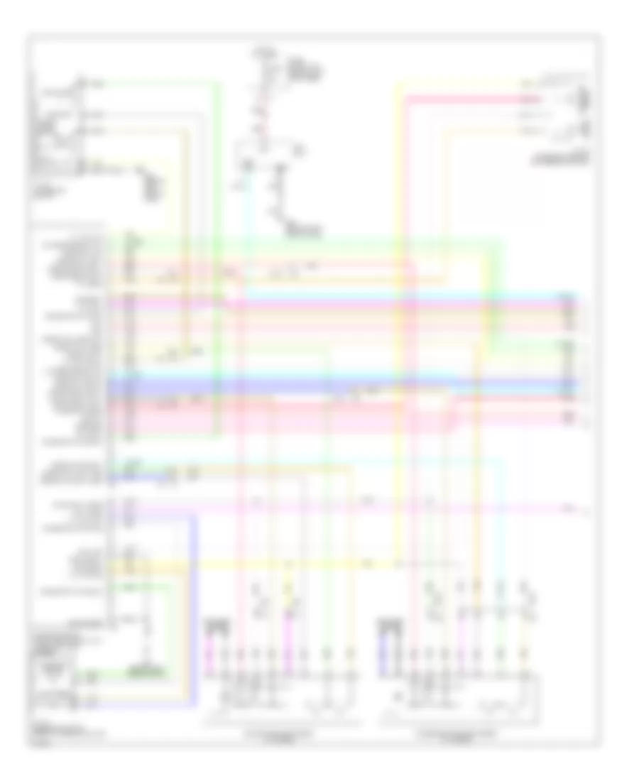 Электросхема системы памяти (1 из 3) для Infiniti G25 Journey 2012