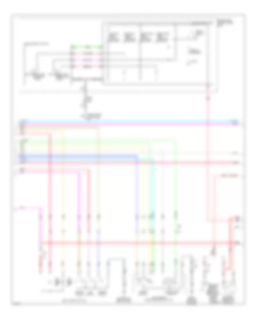Электросхема системы памяти (2 из 3) для Infiniti G25 Journey 2012
