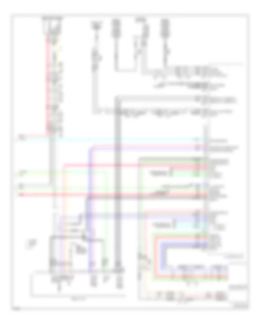 Электросхема навигации GPS (4 из 4) для Infiniti G25 Journey 2012