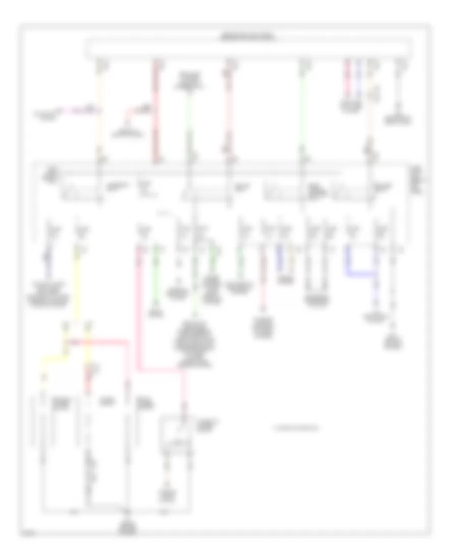 Электросхема блока предохранителей и реле (2 из 3) для Infiniti G25 Journey 2012