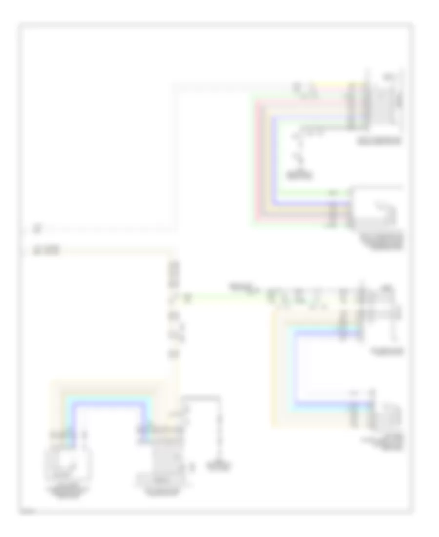 Электросхема стеклоподъемников, С Передняя сторона и Задняя часть Антизажимают Систему (2 из 2) для Infiniti G25 Journey 2012