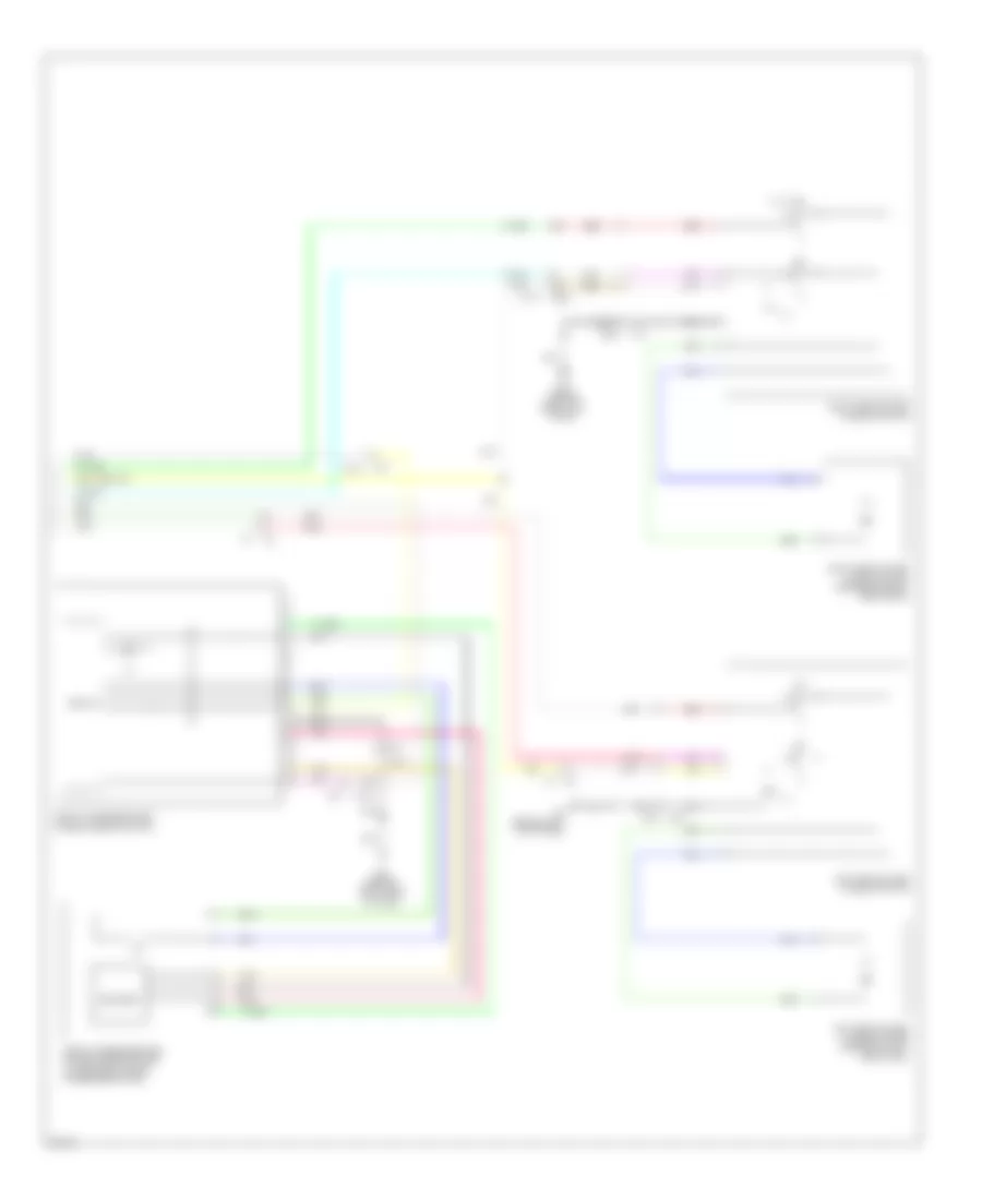 Электросхема стеклоподъемников, С Передняя сторона Антизажимает Систему (2 из 2) для Infiniti G25 Journey 2012