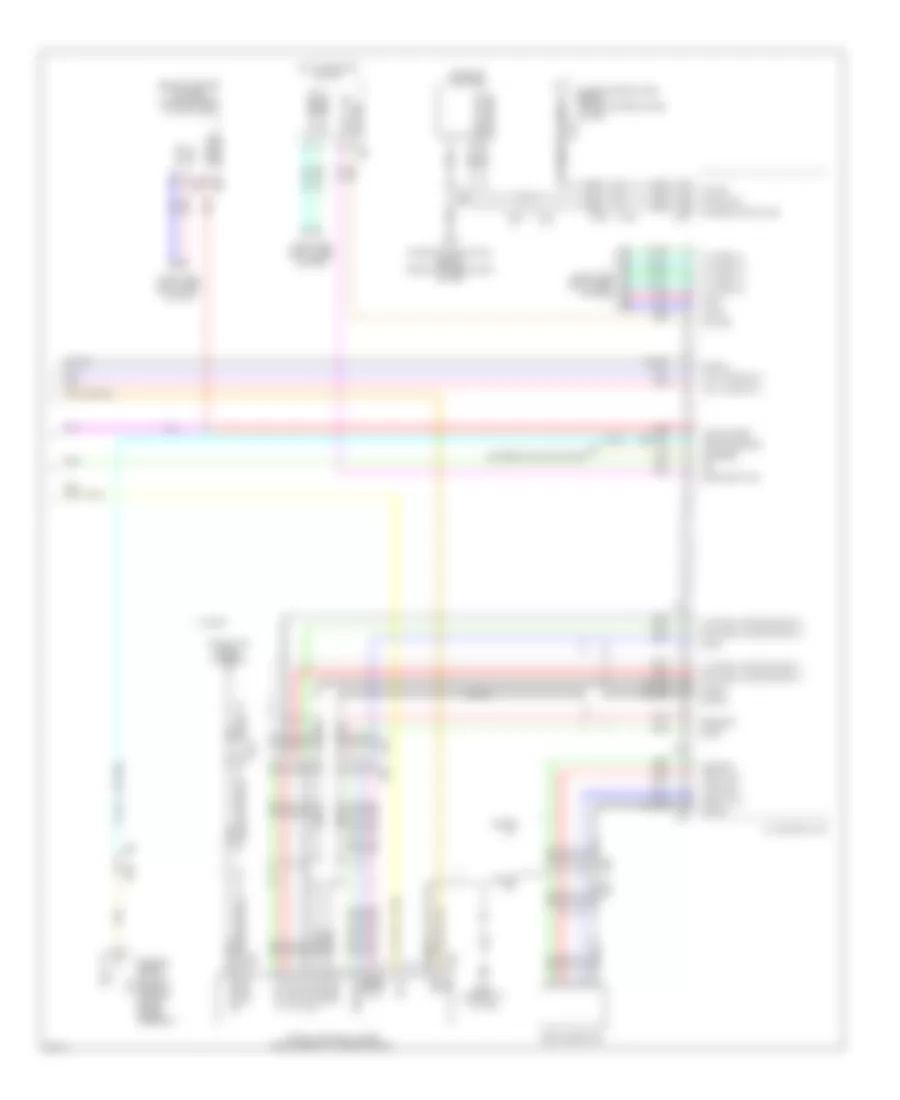 Эдектросхема магнитолы. Базовая комплектация., С Камера Заднего вида (3 из 3) для Infiniti G25 Journey 2012