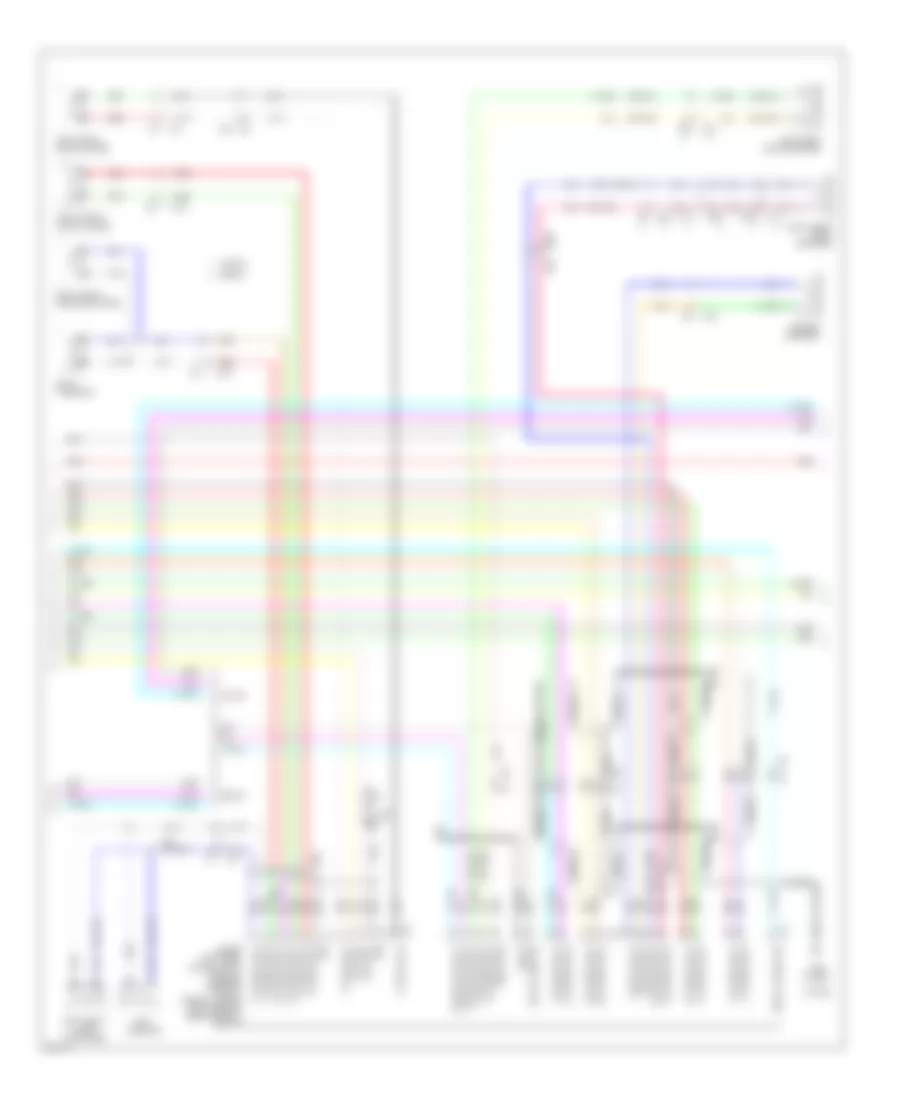 Электросхема магнитолы Bose, С Навигация (2 из 4) для Infiniti G25 Journey 2012