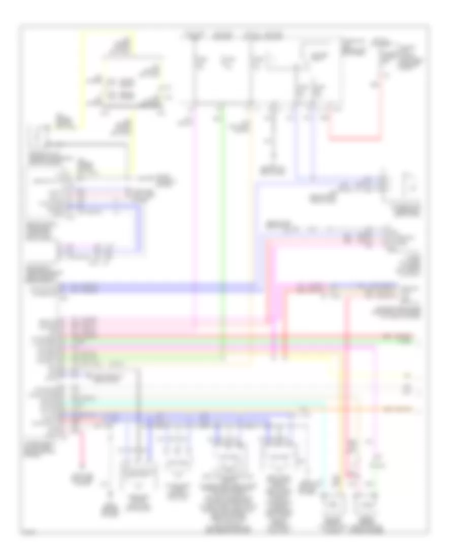 Электросхема кондиционера (1 из 2) для Infiniti G25 x 2012