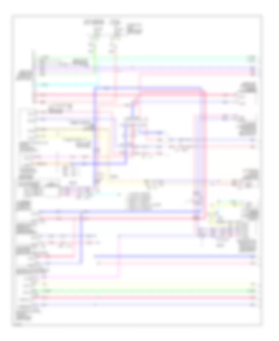 Электросхема линии передачи данных CAN (1 из 2) для Infiniti G25 x 2012