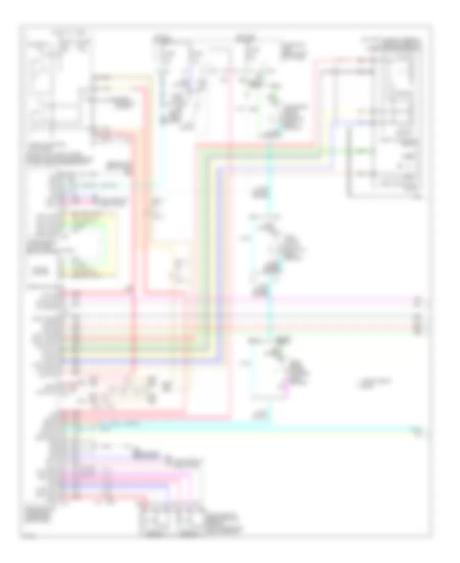 Электросхема системы круизконтроля (1 из 2) для Infiniti G25 x 2012