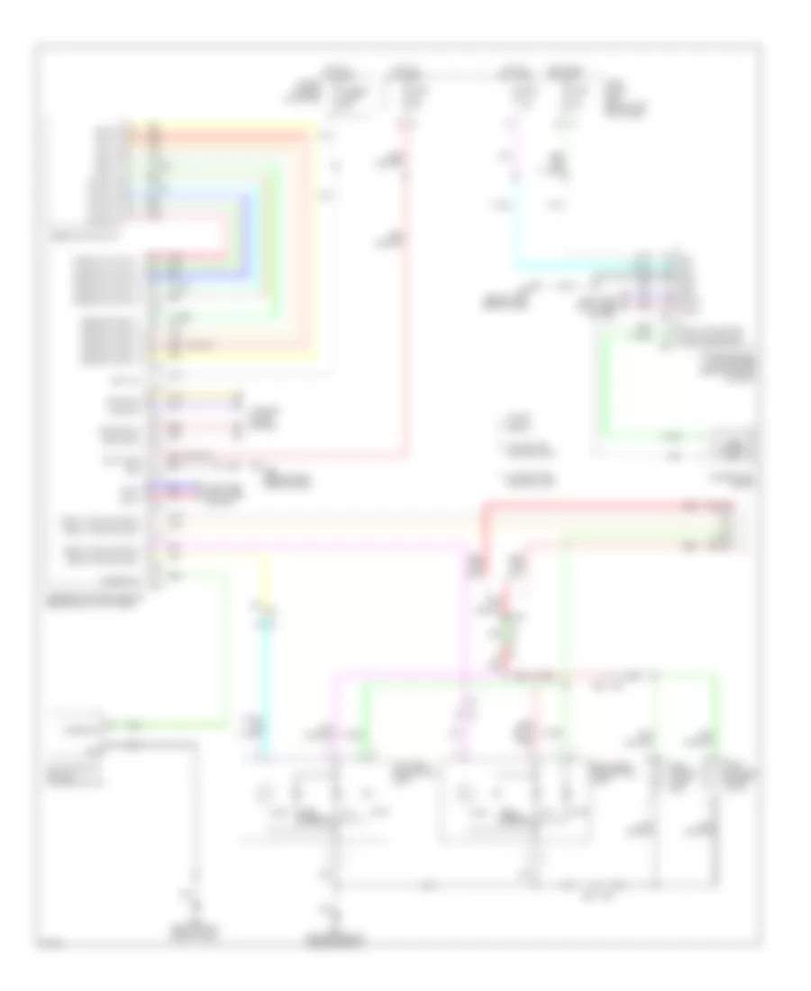 Электросхема внешнего освещения (1 из 3) для Infiniti G25 x 2012