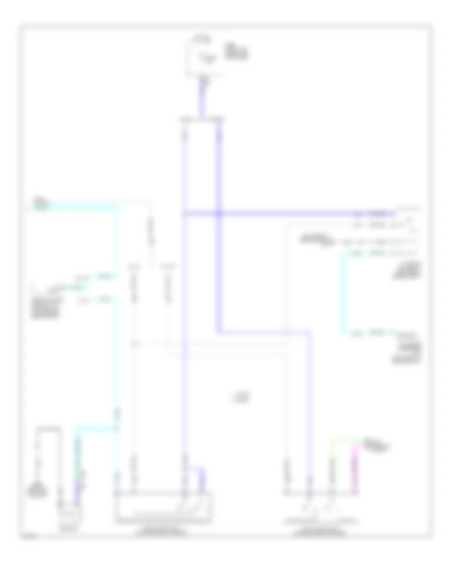 Электросхема внешнего освещения (3 из 3) для Infiniti G25 x 2012